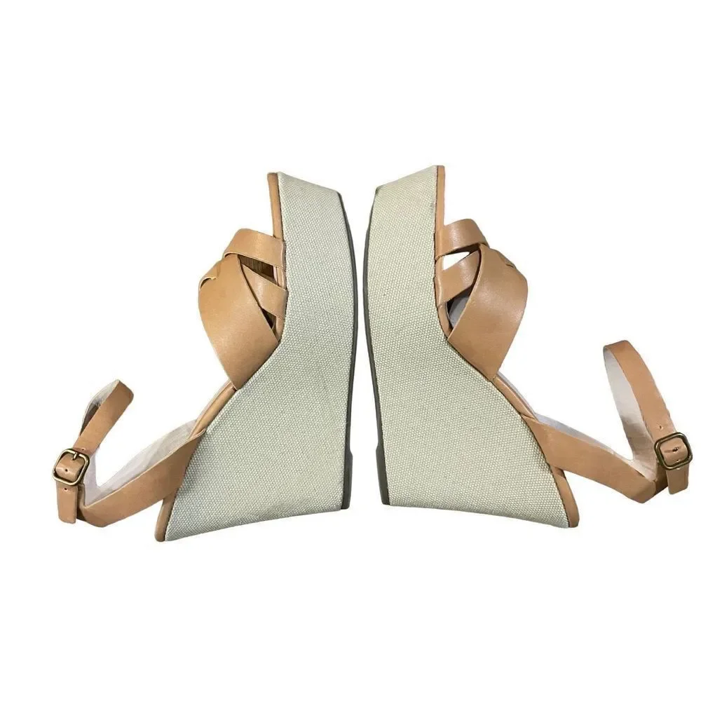 Steve Madden Orlena Tan Wedges size 11‎